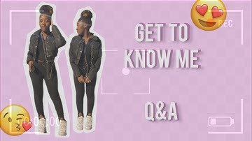 My First Youtube Video:get to know me Q&A