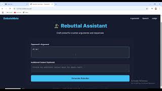 DebateMate – AI-Powered Debate Assistant screenshot 3