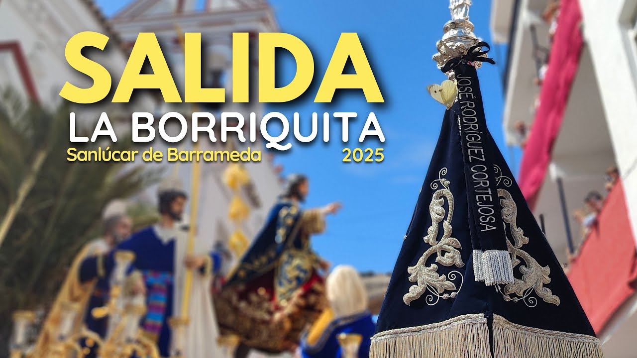 4K | SALIDA de LA BORRIQUITA | Domingo de Ramos 2025 | Lágrimas de Dolores | Andar Cofrade