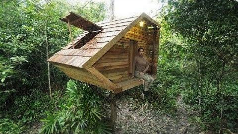 We Built a 2-Story Jungle Treehouse with Private Pool In 99Day