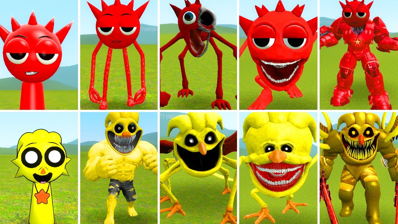 NEW ALL RADDY ZOOCHOSIS TAPES 1-5 VS NEW ALL CHICKEN HORROR TAPES EATER FAMILY ? in Garrysmod!...