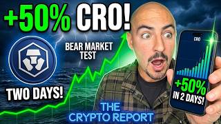CRO Coin Up +50% In Just TWO DAYS! (Crypto.com BEAR MARKET TEST!)