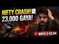 Nifty Crash 📉 23,000 GAYA! Rupee @ 94: India's Biggest Economic Test? #bolkyasahihai