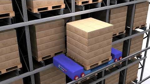 Nhà Kho Thông Minh - Esmartshuttle Animation rendering