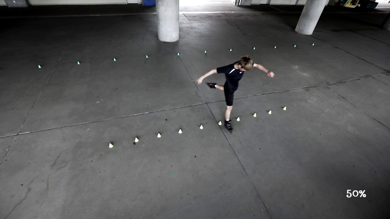 봉쌤의 인라인 슬라럼 초급 기술 : 와이퍼 (wiper)