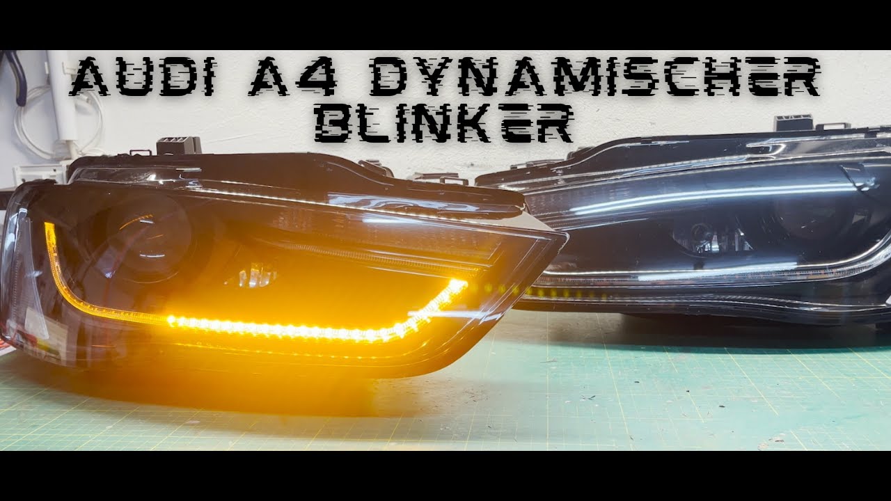 Audi A4 B8 8K dynamischer Blinkerumbau Scheinwerfer ENDLICH! / dynamic  blinker Audi A4 B8