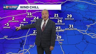 Cold weather to start the week, warming with rain chances