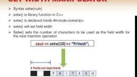 How to use setw manipulator to make a table form in c++ program by WinSoft.teach
