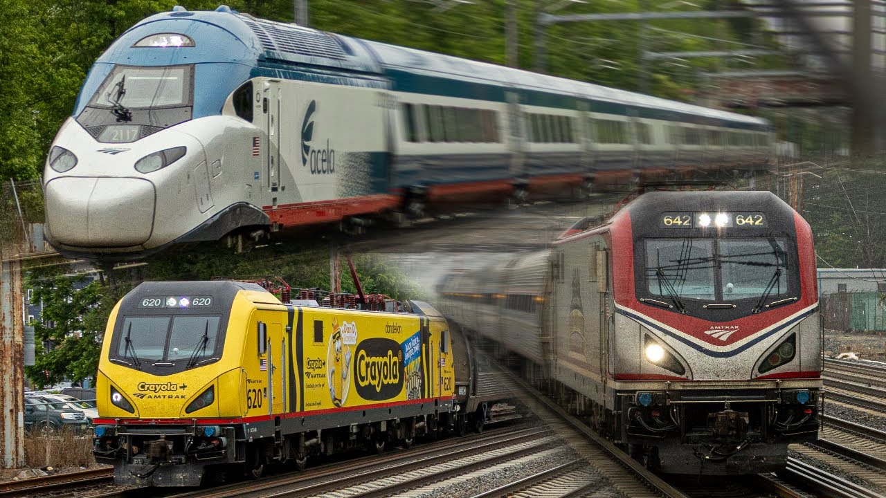 [4K] High Speed Princeston Jct Trains! - YouTube