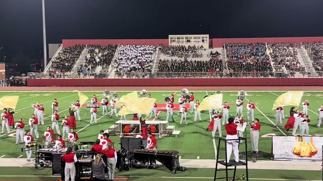 Denver City High Marching Band in Exhibition At Tumbleweed Classic, 2025.
