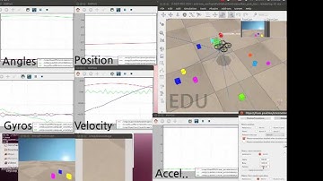 V-REP and ROS plugin demonstration with a AR.Drone quadrotor.