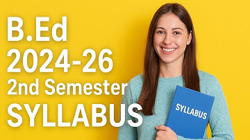 B.Ed 2nd semester 2024-26 syllabus  @JaldiSikho-x3d #B.ED 2ND SEM #bsaeu #wbuttepabed