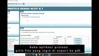 tutorial export file proteus ke pdf
