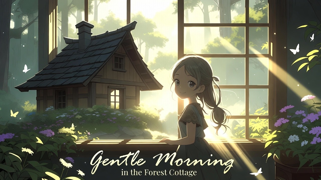 Peaceful Morning Routine in a Cozy Forest Cottage | Ghibli Relaxing ...