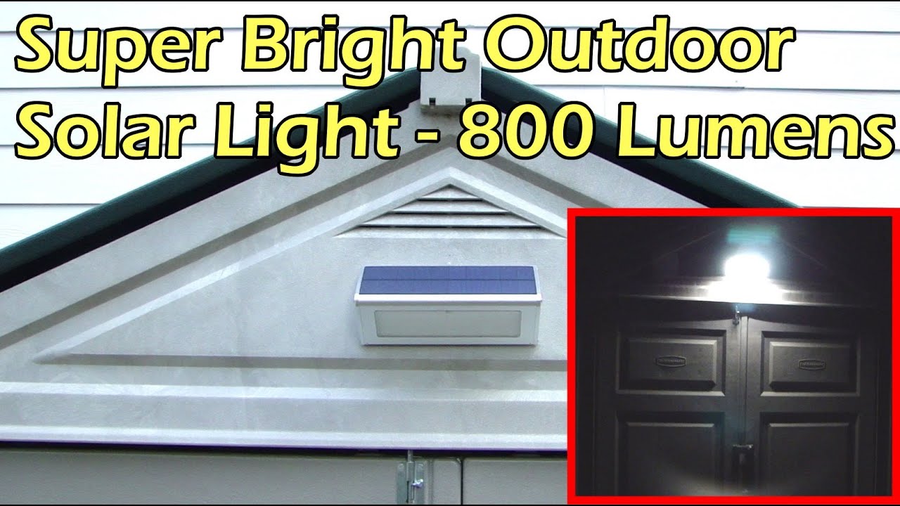 Super Bright Outdoor Solar Light 48 LED - 800 Lumens - YouTube