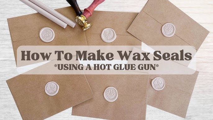 HOW TO USE A WAX SEAL STAMP WITH A GLUE GUN – Heirloom Seals