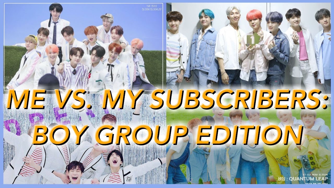 Me VS. My Subscribers: Boy Group/Male Artist Edition
