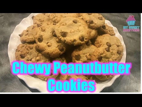 Chewy Peanut Butter Cookies - mysweetambitions