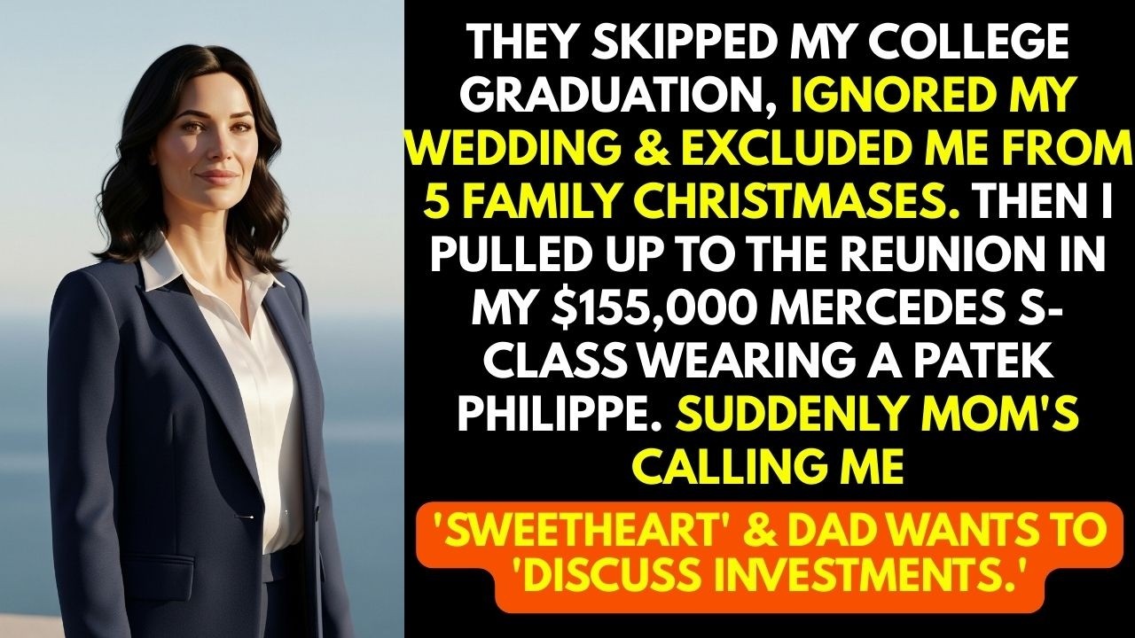 They Skipped My Graduation, But When They Saw My 155K Mercedes at the Reunion, Everything Changed