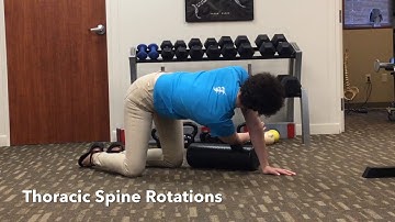 Thoracic Rotations with Foam Roller