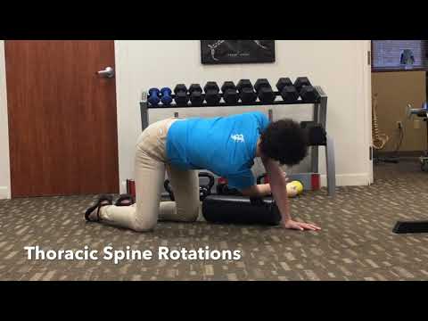 Thoracic Rotations with Foam Roller