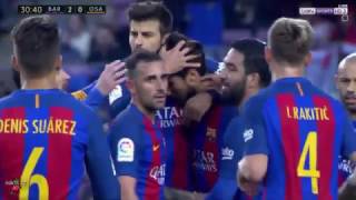 اهداف مباراة برشلونة واوساسونا 7-1 الدوري الاسباني (شاشة كاملة ) 26-04-2017-HD