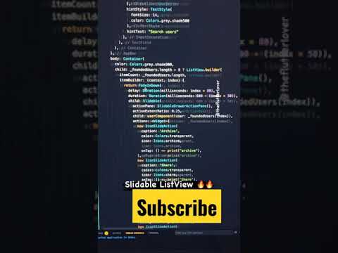 Slidable list view in ios development fluttee developer #flutter #ios #developer #unique #design #ui