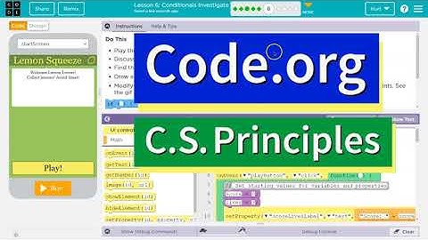 Code.org Lesson 6.4 Conditionals Investigate | Tutorial and Answer | Unit 4 CS Principles