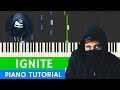 K391  alan walker  ignite  piano tutorial  somanshu