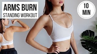 BEST Standing Arms Workout! 10 min BURN & TONING (No Equipment, Perfect For Beginners) ◆ Emi ◆