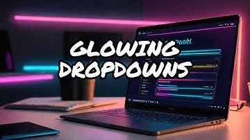 ✨💻🌟🔧🎨Neon Glow Dropdown Menu Tutorial
