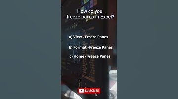 Freeze panes in Excel #freezepanes #freezepanesexcel