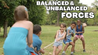 Intro to Balanced and Unbalanced Forces for Middle School or Older Students. NGSS: 3-PS2-2, MS-PS2-1