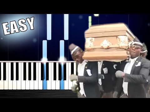 Coffin Dance - EASY Piano Tutorial by PlutaX