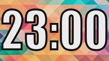 23 minute timer with Colorful background. 23 minute countdown with alarm sound at the end