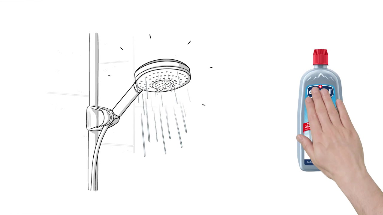 durgol universal NL Douchekop ontkalken in 3 stappen YouTube