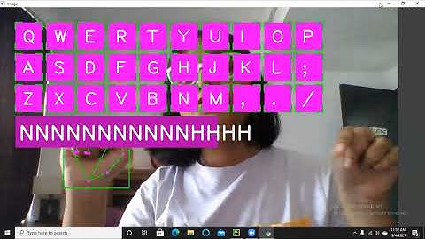AI Virtual Keyboard - Computer Vision Series #artificialintelligence #programming #python
