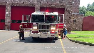 Windsor Locks Volunteer Fire Department Engine 3 Responding With Q2B!!!!!