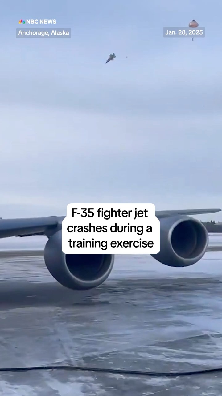 F-35 fighter jet crashes during a training exercise