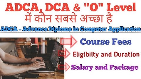 Best computer course ADCA, DCA& 