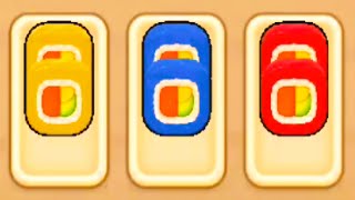 🍣 Sushi Jam - Sort Puzzle 🧩 GAMEPLAY Levels 1-12 (Android, iOS)