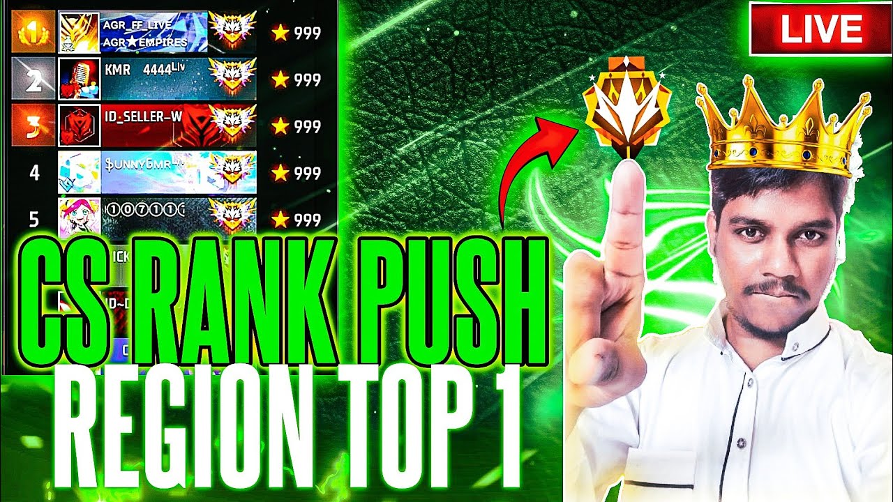 NEW CS RANK SEASON 🚀+ SERIOUS RANK PUSH REGION TOP 999+ 😎 #freefirelive ...