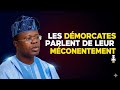 Le parti Les Démocrates réagit et explique son mécontentement
