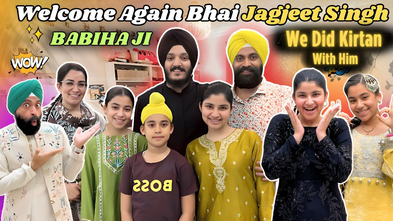Welcome Again Bhai Jagjeet Singh Babiha Ji - We Did Kirtan With Him | RS 1313 VLOGS