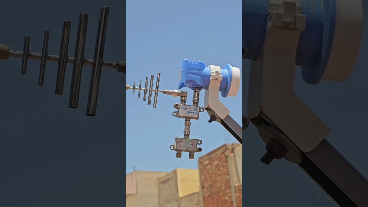 Terrestrial and satellite channels with one cable