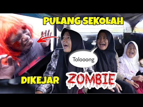 CHIKA PULANG SEKOLAH DI KEJAR ZOMBI | CHIKAKU CHANNEL