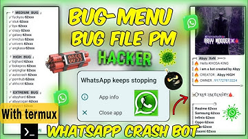 Make this very powerful whatsapp bug bot with termux || how to make whatsapp bug bot termux
