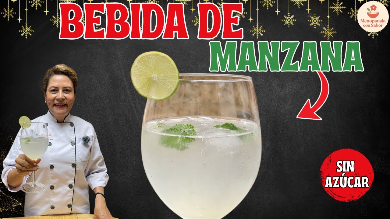 Bebida Saludable de Manzana 🍎 | Refrescante, Sin Alcohol y Natural