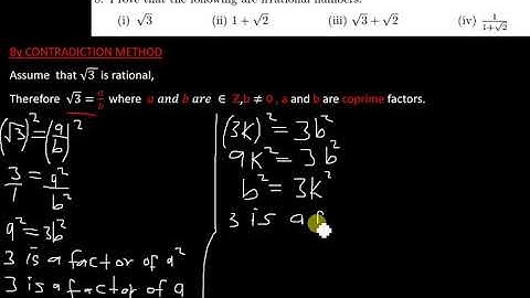 PROVING IRRATIONAL NUMBERS BY CONTRADICTION METHOD (ENGLISH) By Harmtedy