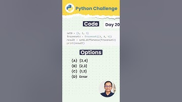 Difference Between Set and Frozenset in Python | Python Challenge Day 20